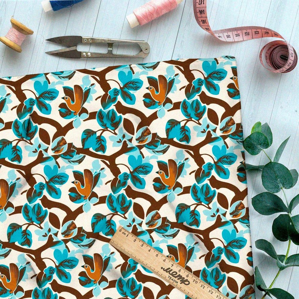 Ткань премиум мембрана романтический этюд