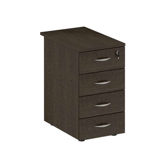 Тумба приставная 4-х ящичная с центральным замком ФР 214