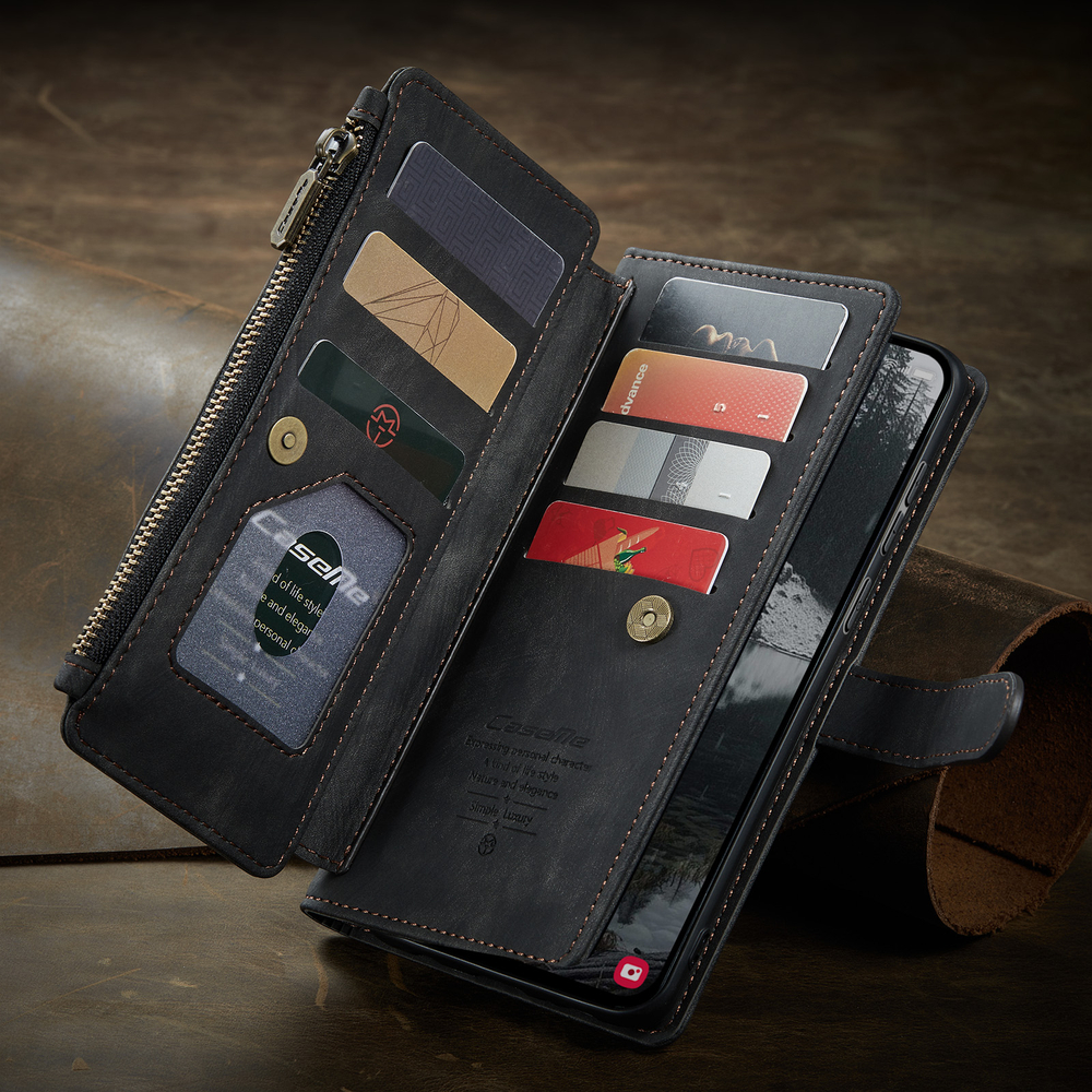 Многофункциональный чехол-кошелек CaseMe 3 in 1 Matte Wallet для Samsung Galaxy S25 Edge