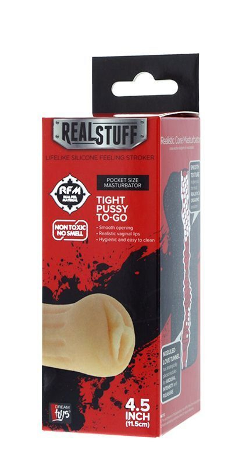 Мастурбатор-вагина REALSTUFF TIGHT PUSSY TO-GO (Цвет: телесный)