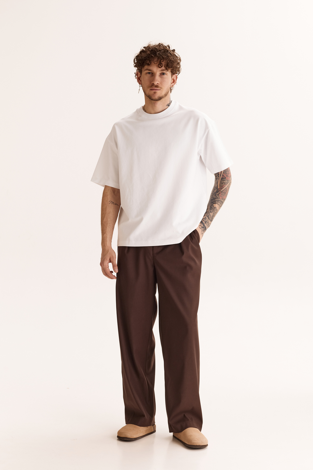 Pleated Pant - Brown (Men's)