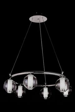 Подвесная люстра LED 40W 3000К LE7703/6 Chrome хром Aurore Leon