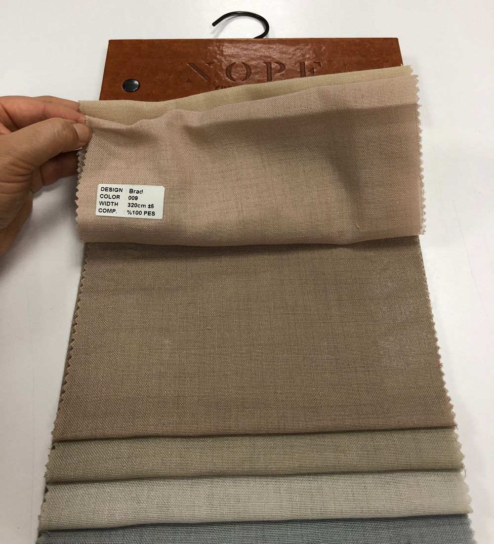 Тюль однотонная под лен Nope арт. Brad