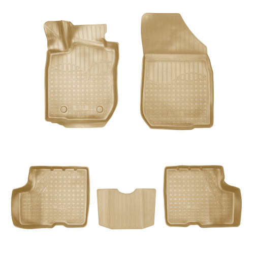 Ковры в салон Norplast/Unidec для VAZ Lada Largus I рестайлинг (2021-)Полиуретан,5 штук арт.NPA11-C94-558-B