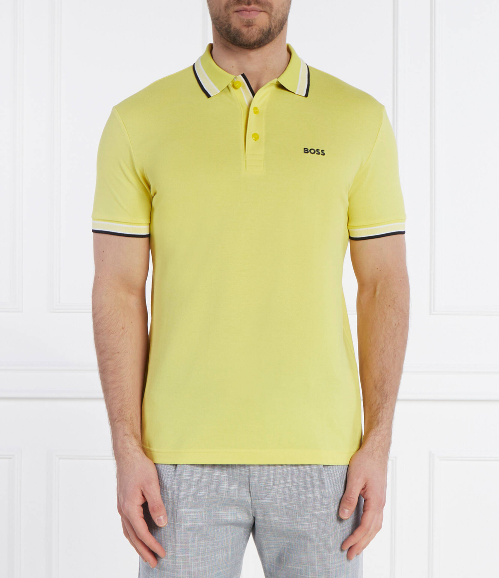 Поло Paddy BOSS GREEN - желтый(50469055)
