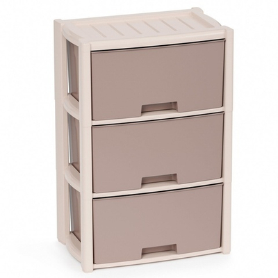 Комод 3-х секционный "Колорит" (бежевый)