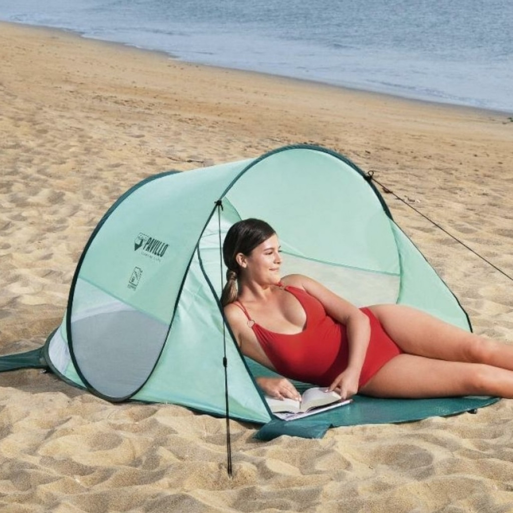 Палатка пляжная 2-мест, 200х120х90 см, 1 сл, 1 комн, Bestway, Beach Quick 2, 68107