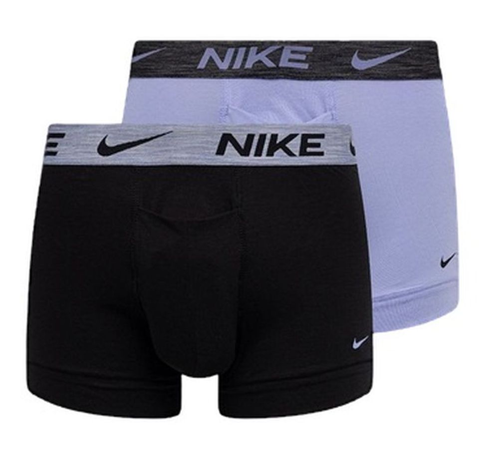 Мужские спортивные боксеры Nike Everyday Dri-Fit ReLuxe Trunk 2P - light thistle/black