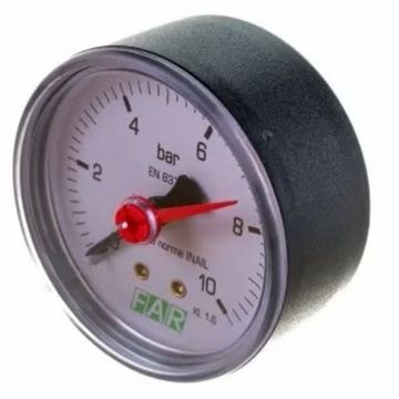 Манометр аксиальный FAR FA 2500 10, 1/4", 10 бар, 63 мм