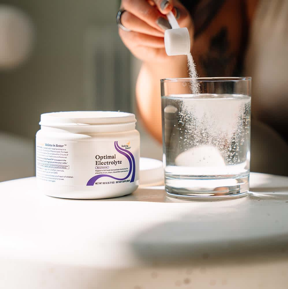 Seeking Health, Optimal Electrolyte, смесь для приготовления напитков с электролитами, ягодный вкус, 192 г (6,77 унции)
