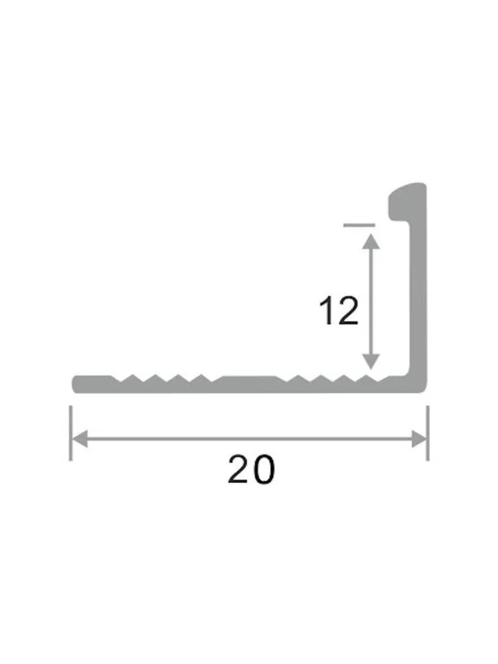 АП 12мм "DO-1" 2,7м Шампань (бронза) мат. Г-об. анод. алюм.