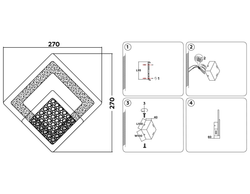 Ambrella Настенный светодиодный светильник с акрилом Original FA426