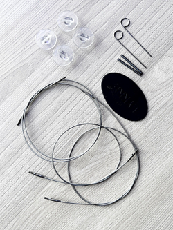 Набор съемных укороченных спиц 9см/5пар Flight Mini Maroon Lykke