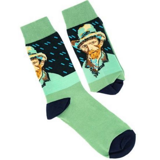 Носки "Автопортрет в фетровой шляпе" Ван Гог р-р 38-45