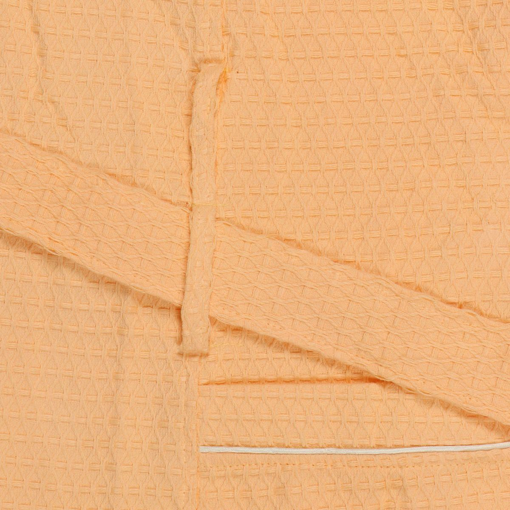 Халат унисекс, ваф, 100%хл, персик, XXL-XXXL, 56-58, Barkas, AI-0106008