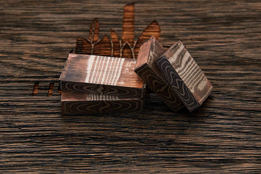 Мокуме торцевая, брусок 38x20x7,9мм, 54г