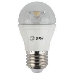 Лампочка светодиодная ЭРА STD LED P45-7W-827-E27-Clear E27 / Е27 7Вт шар теплый белый свет