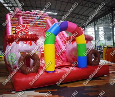 Надувная горка "Карамельная", 8*4*6 м