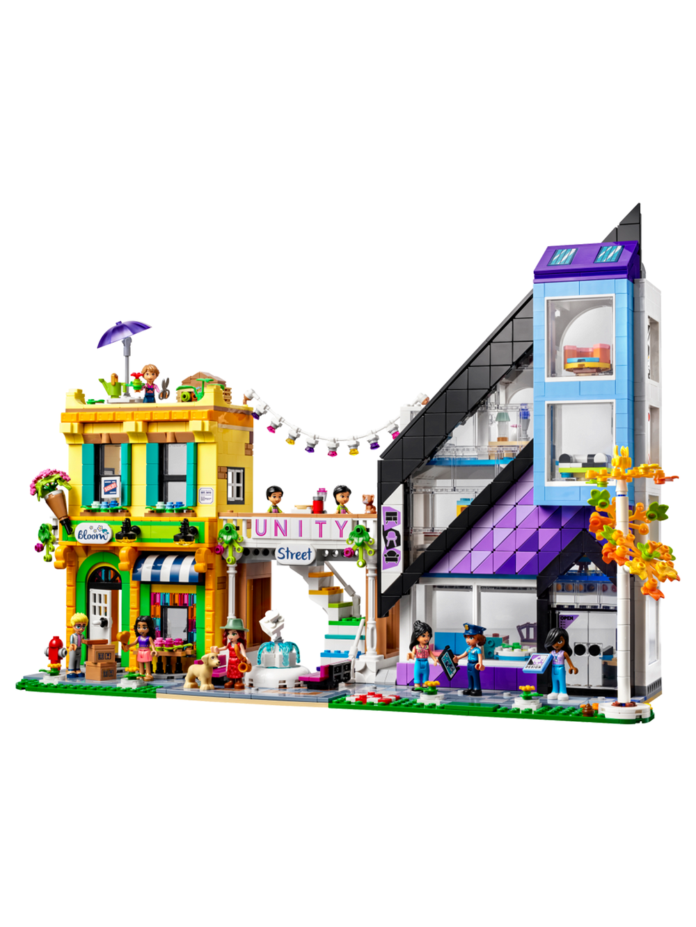 LEGO Friends 41732 Магазины цветов и дизайна, цветочный магазин и студия интерьера, набор с минифигурками, оригинал ЛЕГО