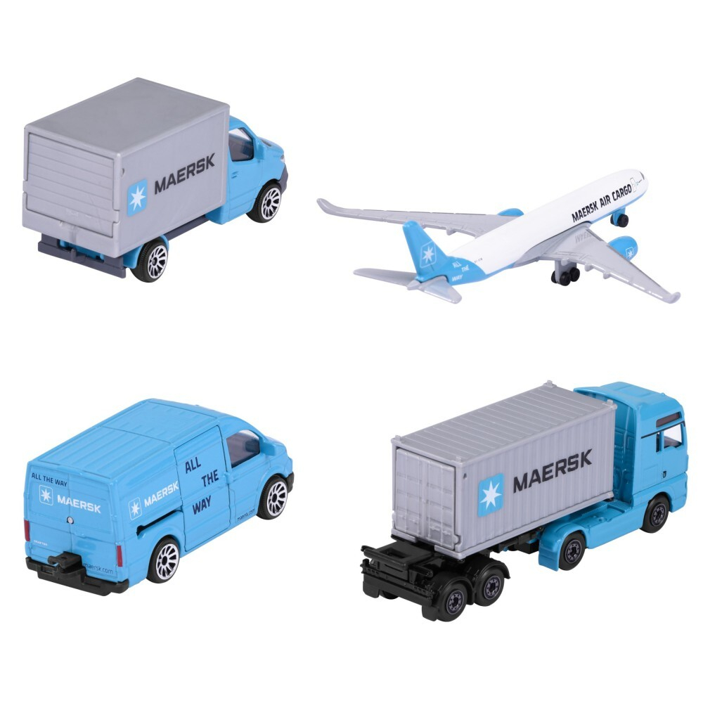 Majorette - Набор транспортных средств Maersk 4 шт 2057290 / артикул   2057290  / GTIN 3467452073360
