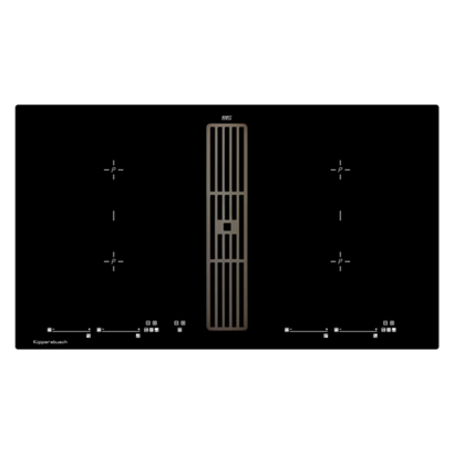 Индукционная варочная панель с вытяжкой Kuppersbusch KMI 9800.0 SR Black Chrome