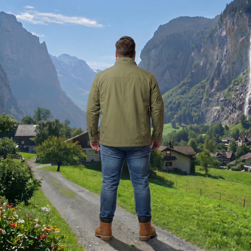 Ветровка хлопковая больших размеров