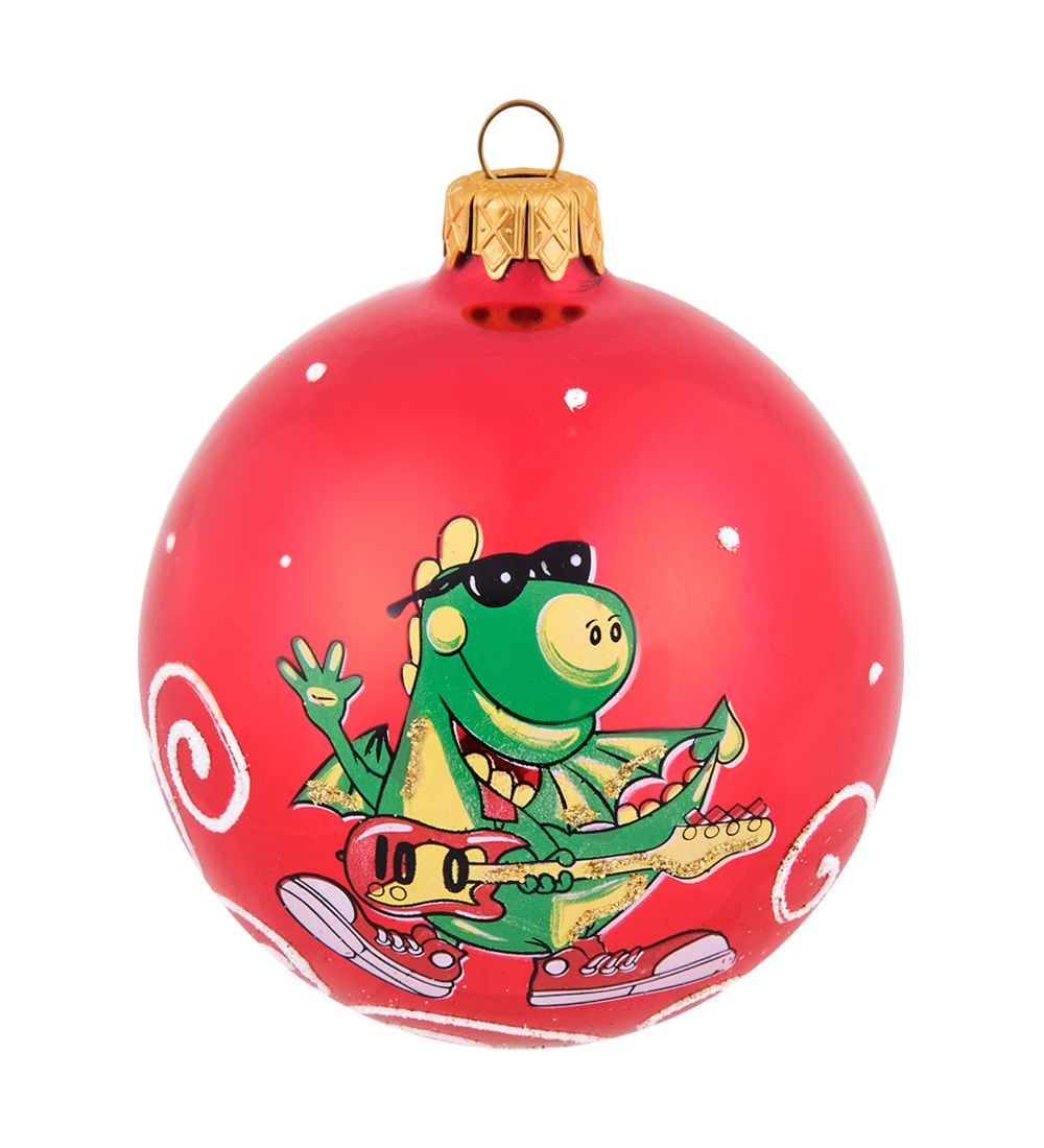 Элита НФШ-1466/5 Ел.украшение Шар «Дракон с гитарой» 85 мм