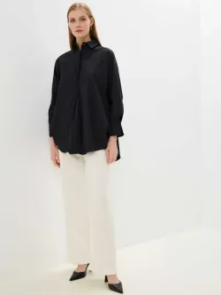 Рубашка  оверсайз  длинная