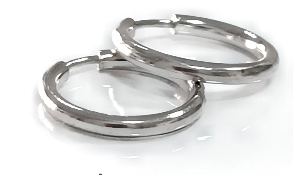 Ювелирные серьги-конго из серебра