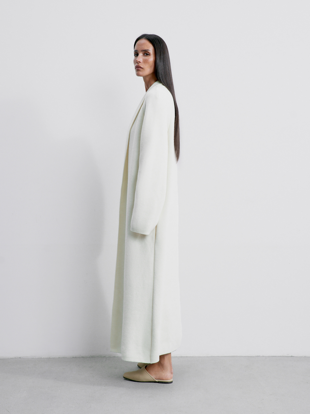 Кардиган-пальто SEVARA, молочный