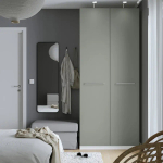 Шкаф - IKEA PAX/REINSVOLL/ПАКС/РЕИНСВОЛЛ ИКЕА, 60х100х236,4 см, белый/темно-серый