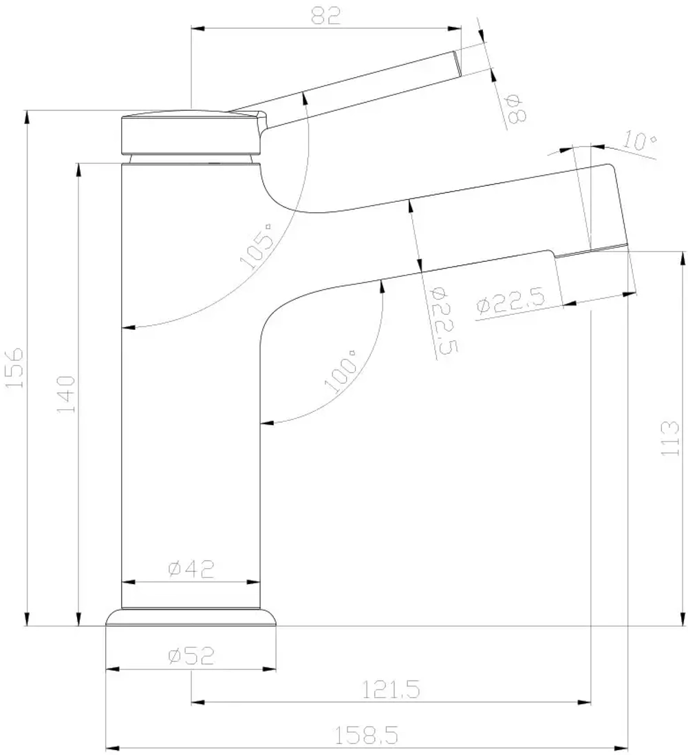 Смеситель Lemark Minima LM3806C для раковины