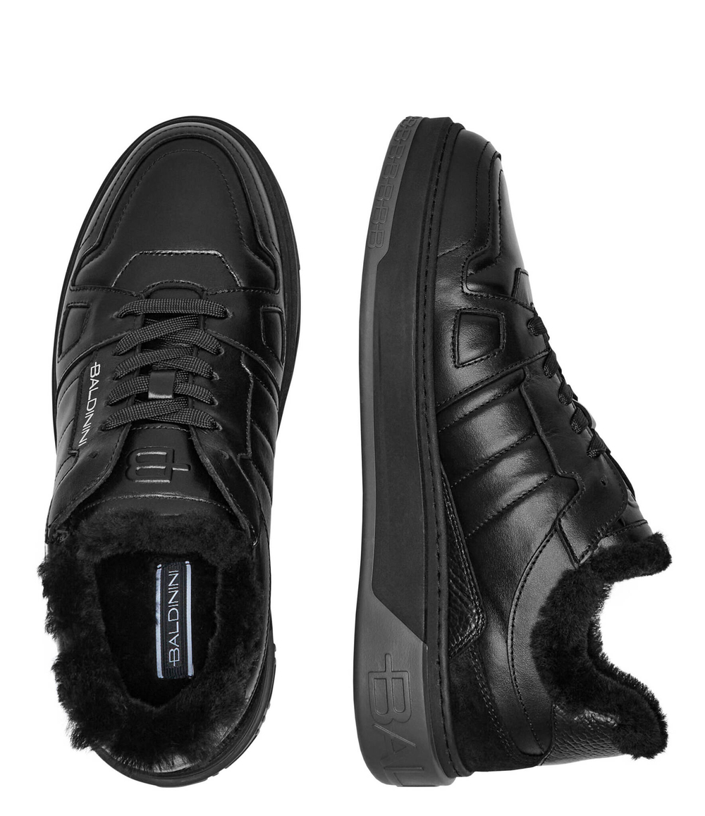 Кожаные кроссовки Baldinini - черный(U5B822A1VITE)