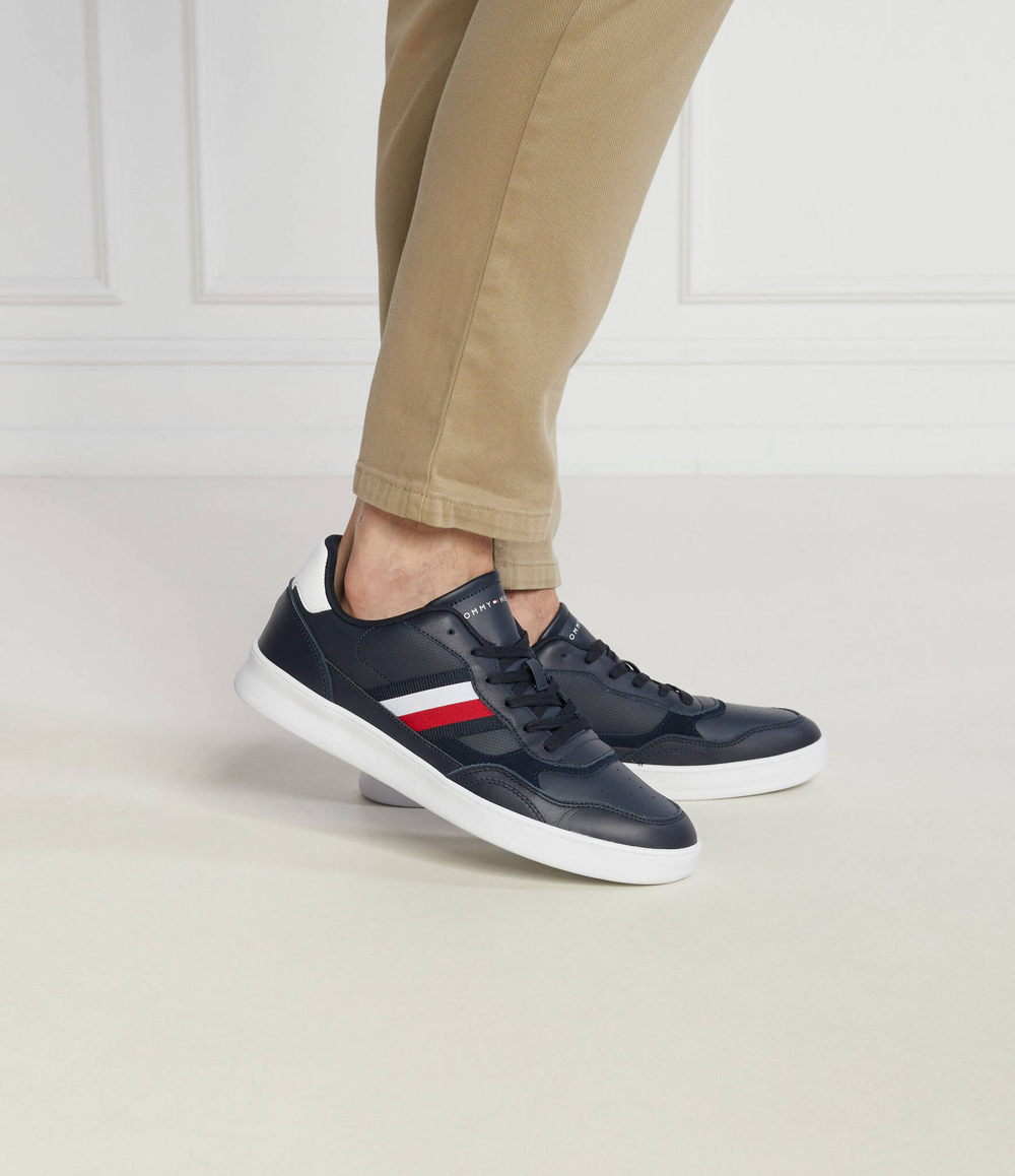 Кожаные кроссовки Tommy Hilfiger - темно-синий(FM0FM04828)