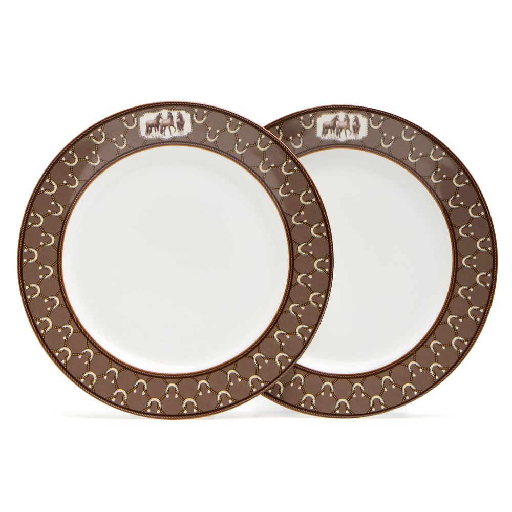 НАБОР ТАРЕЛОК ЗАКУСОЧНЫХ LEFARD "HORSE CLUB" 2 ШТ. 20,5 СМ (КОР=24ШТ.)