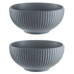 Набор салатников soft ripples, D15 см, серые, 2 шт.