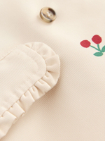 Плащ с капюшоном для девочки Next E25-134, Кремовый