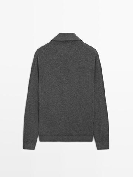 Massimo Dutti Кардиган на молнии, серый