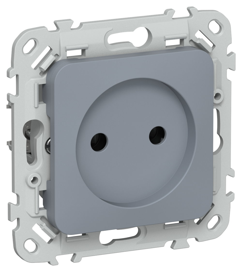 FLITE Розетка без заземления без защитных шторок 10А РС01-0-ФлМ маренго IEK