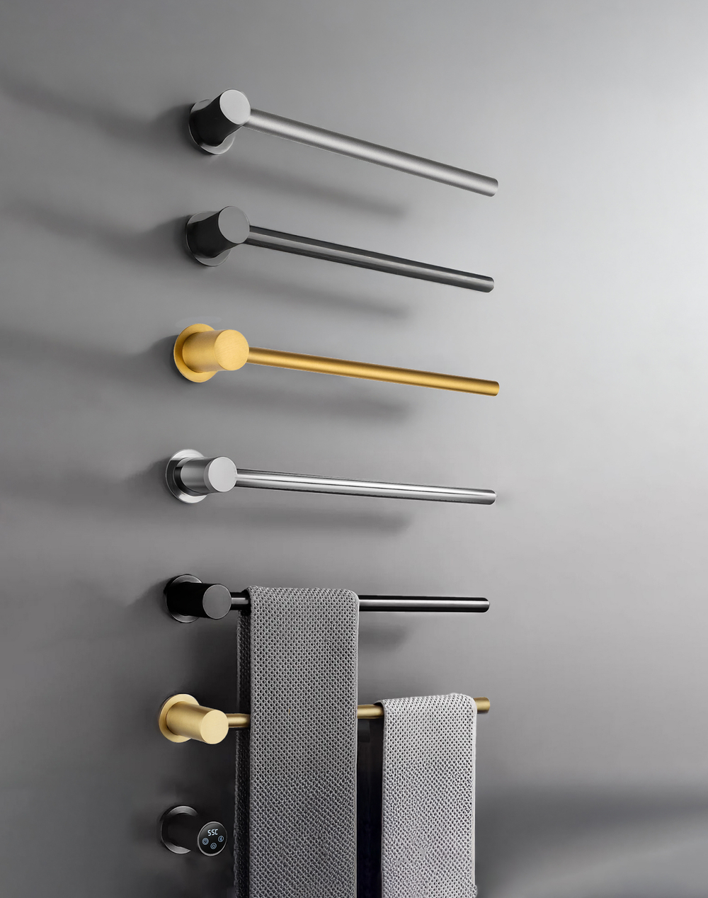 Полотенцесушитель электрический встраиваемый WONZON & WOGHAND HAMBURG, Хром (WW-AL315-CR)