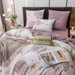 Комплект постельного белья Люкс Сатин 100% хлопок на резинке AR337