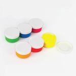 Краски пальчиковые флуоресцентные ЮНЛАНДИЯ "НЕОНЧИКИ", 6 цветов по 60 мл, в баночках, 191341