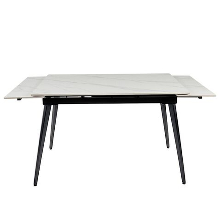 Стол керамический LA ALTA DENVER WHITE MARBLE MATT 120, каркас черный