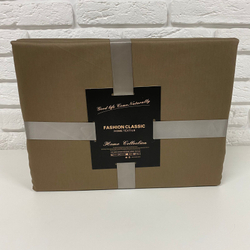 Комплект постельного белья ЕВРО 100% Сатин однотонный коричневый