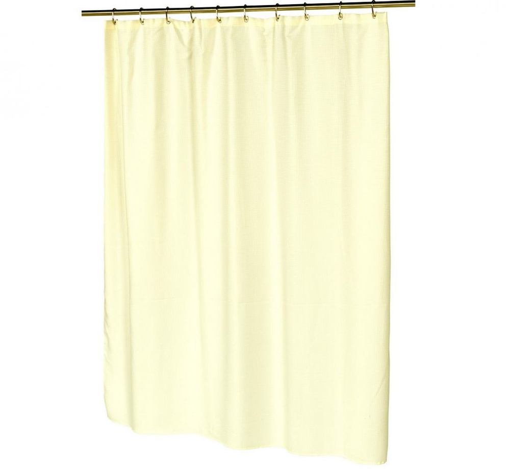 Шторка для ванной 178х183 Carnation Home Fashions Waffle Weave Ivory