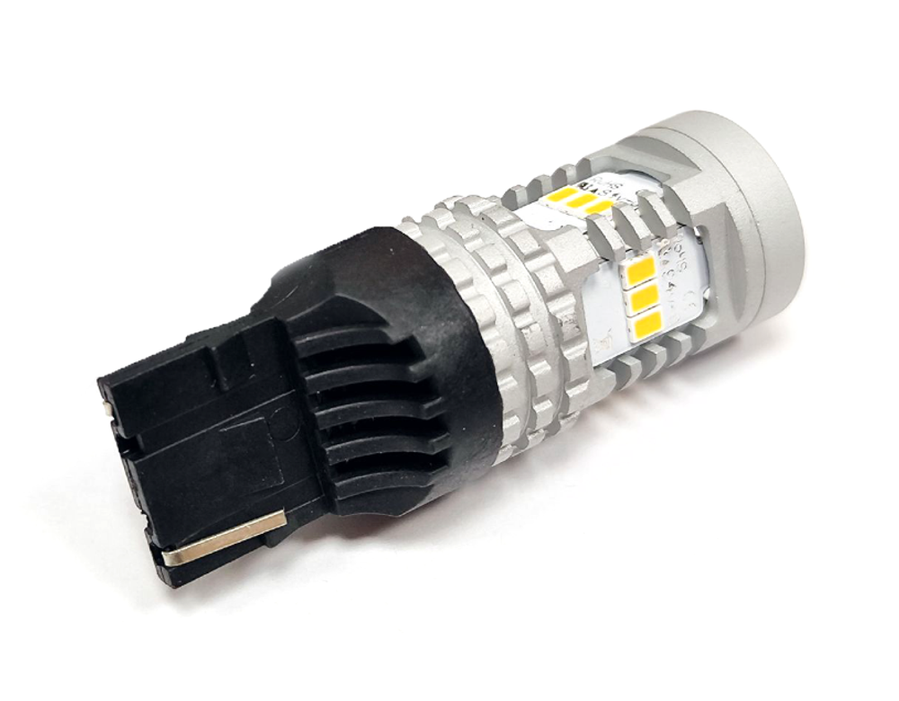 Светодиодная лампа W21W 7440-3020-14SMD без полярности, со стабилизатором (белый), 1шт