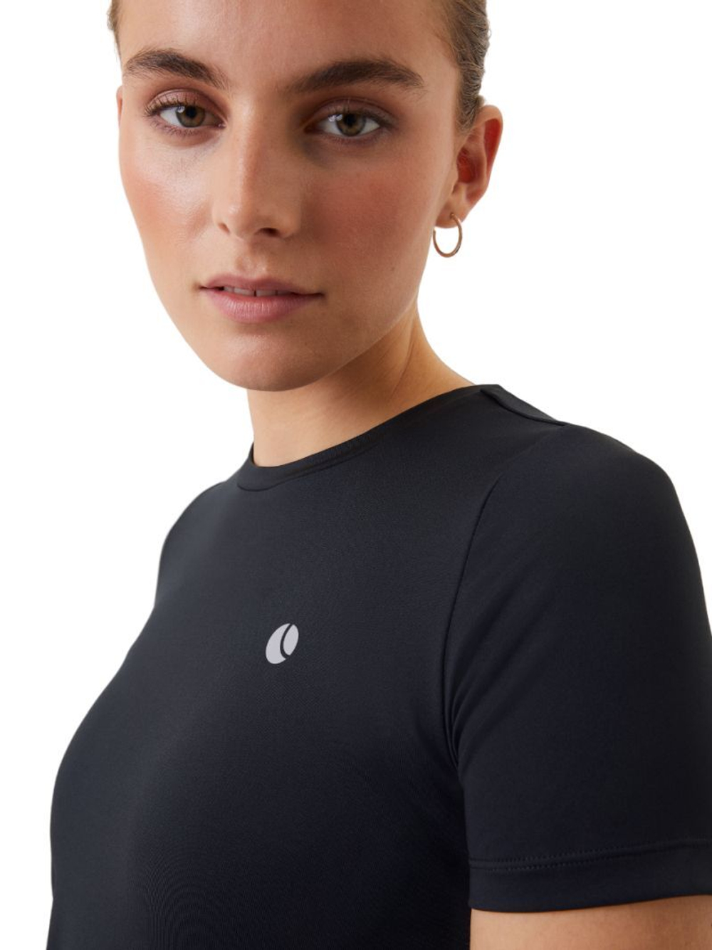 Женская теннисная футболка Björn Borg Ace Slim T-Shirt - черный