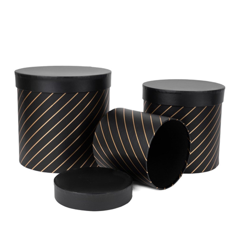 Набор 3шт "Золотые полосы" 18*17/15,5*15/12*12