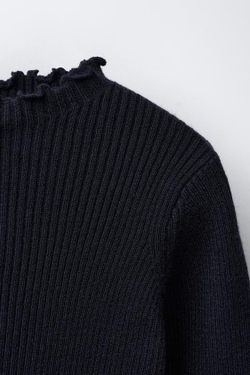 ZARA ЛОНГСЛИВ В РУБЧИК, СИНИЙ