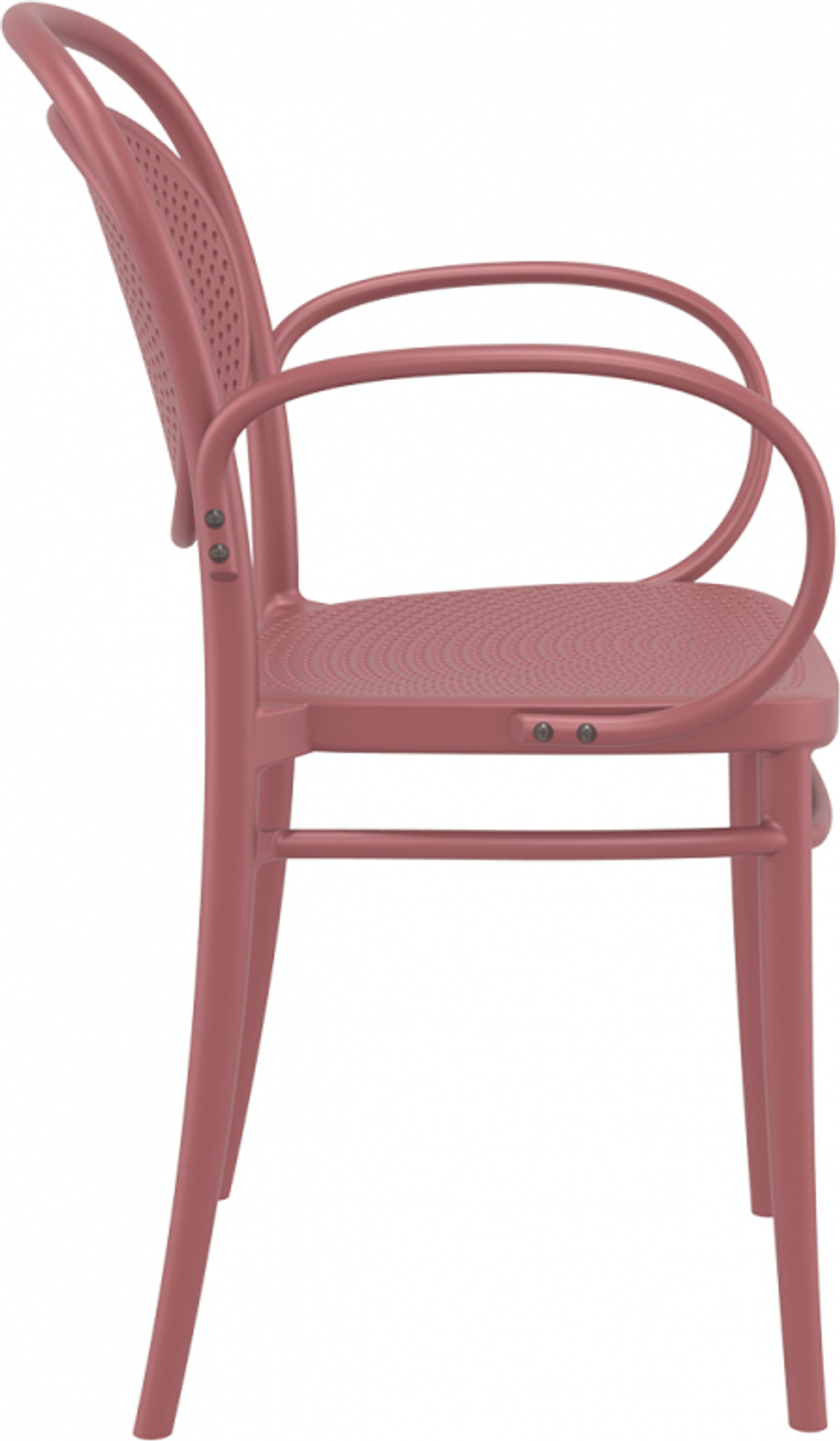 Кресло пластиковое Siesta Contract Marcel XL, марсала